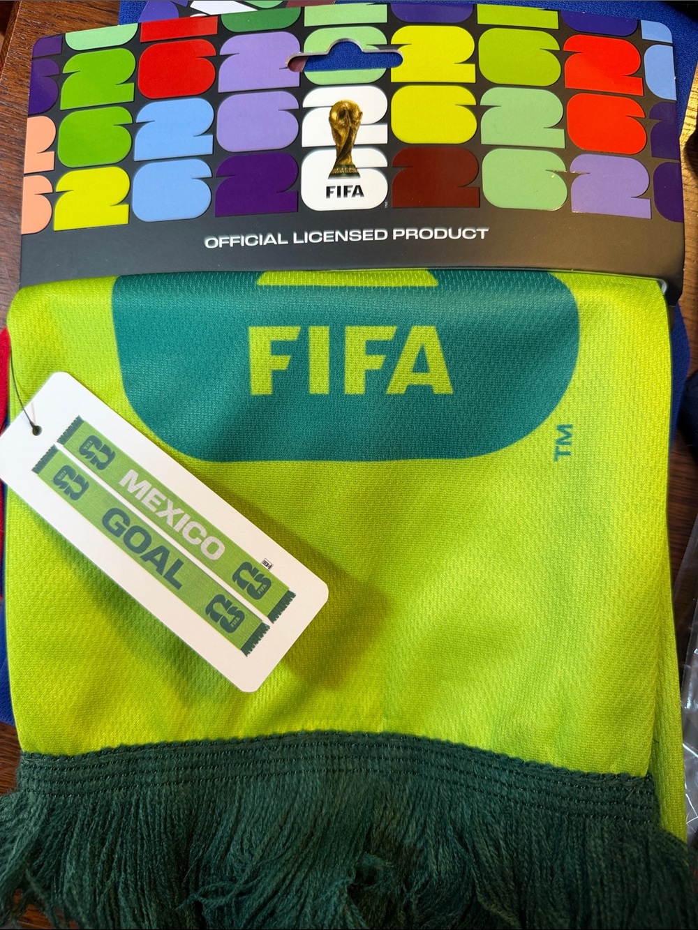 FIFA World Cup Official Soccer Mexico Green Football Scarf